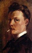 Henri-Edmond Cross Self-Portrait with Cigarette. Spain oil painting artist
